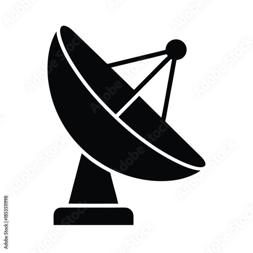 Satellite Dish Icon Vector Illustration