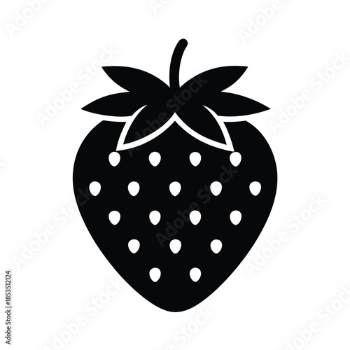 Strawberry Icon Vector Illustration