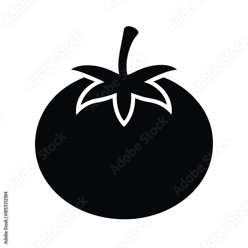 Tomato Icon Vector Illustration