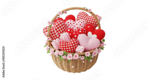 Basket with gifts 