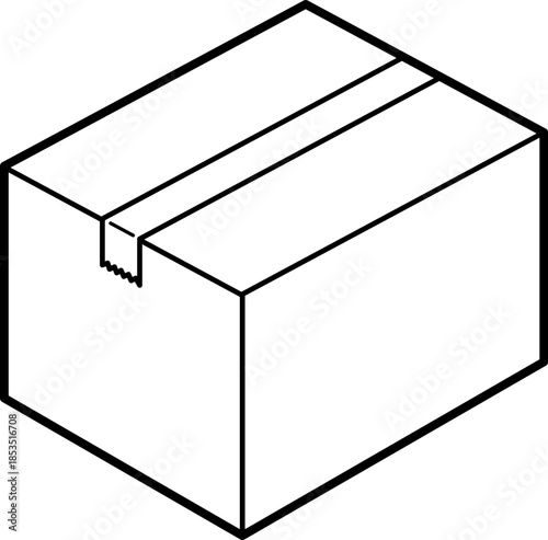 段ボール箱のアイコン