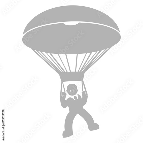 Skydiver Silhouette