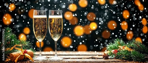 New year's celebration cheers festive party atmosphere celebration indoor close-up view joyful moments