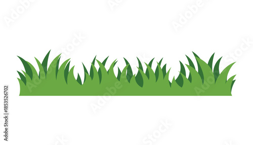 Green grass blade. spring lawn. grass tufts. spring season. nature vector illustration
