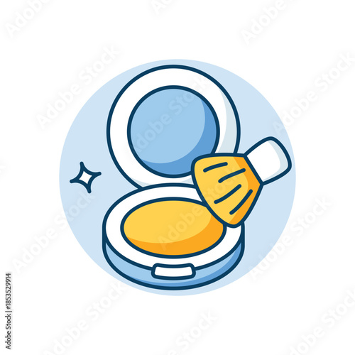 Blush icon clean and modern vector illustration