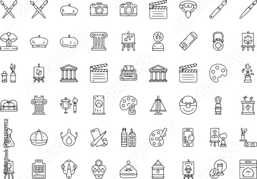Art and Creative Icons vector traced