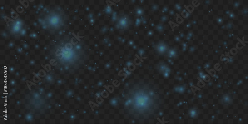 Soft blue dust particles drift gently, creating a cool luminous atmosphere. Subtle shimmer adds depth and smooth motion. Ideal for abstract and modern visual effects VECTOR