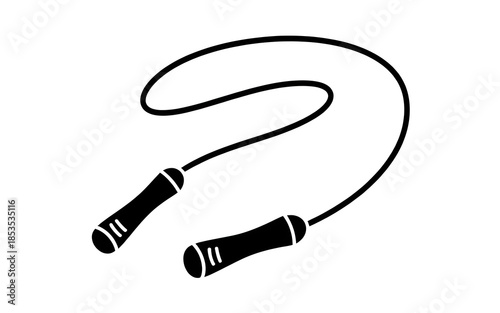 Jump Rope on White Background