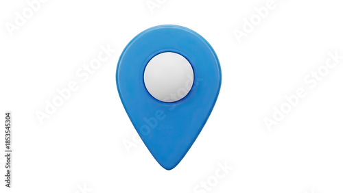 Free Download 3D Blue Map Pin Icon - GFXLoad