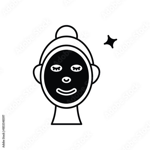 Face Mask icon clean and modern vector illustration