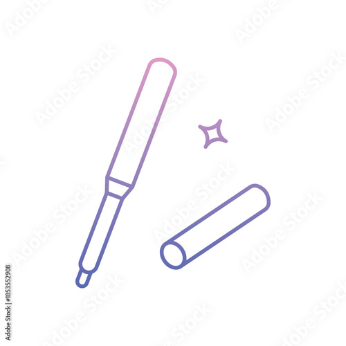 Eyeliner icon clean and modern vector illustration