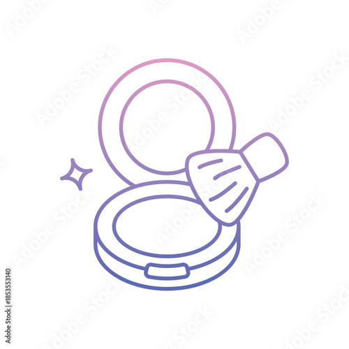 Blush icon clean and modern vector illustration