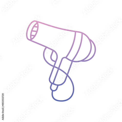 Hair Dryer icon clean and modern vector illustration