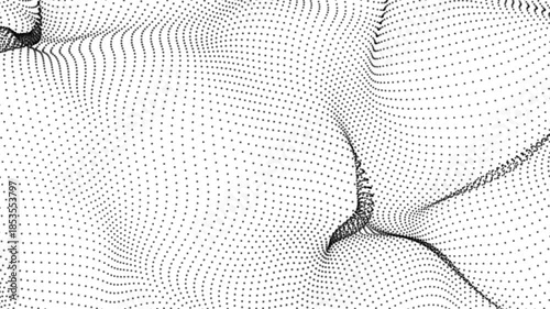 Abstract wave technology animation background.