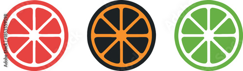 Citrus Fruit Slices Illustration