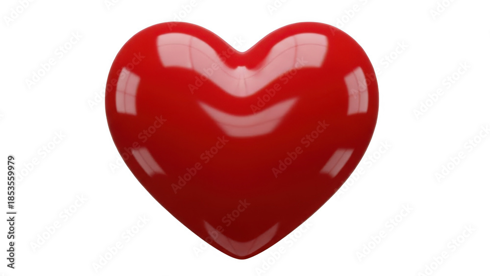 Fototapeta premium A shiny red heart