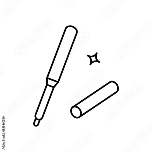 Eyeliner icon clean and modern vector illustration