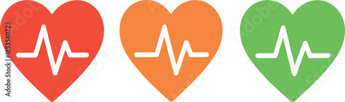 Heart Health Symbols Set