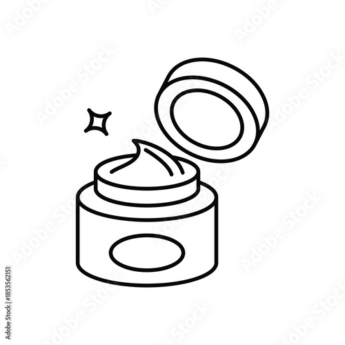 Skincare Cream icon clean and modern vector illustration
