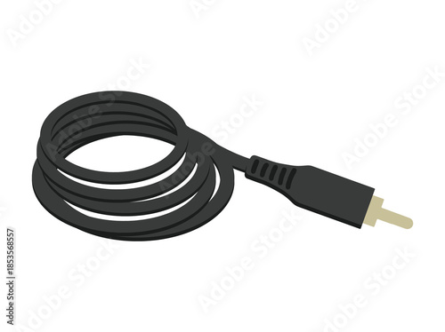 Hand Drawn RCA Audio Cable 
