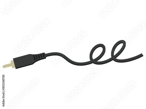 Hand Drawn RCA Audio Cable 
