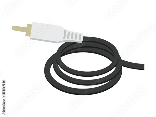 RCA Connector Cable Clip Art