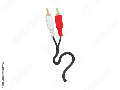 RCA Connector Cable Clip Art