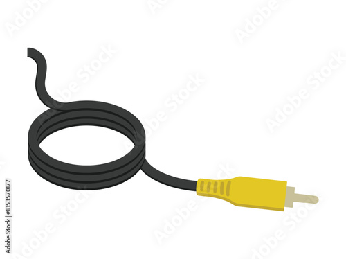 Hand Drawn RCA Cable Illustration