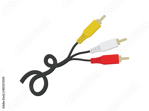 Hand Drawn RCA Cable Illustration