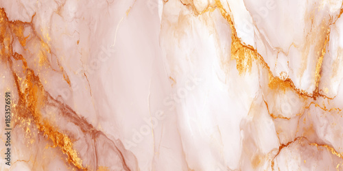 A close up view of a luxurious marble texture with delicate gold veins running throughout the surface