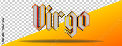 element zodiac virgo 3d render isolated