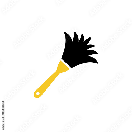 Vector graphic of a duster, a classic household cleaning tool. Represents effective dust removal, tidiness, and domestic chores for a pristine home