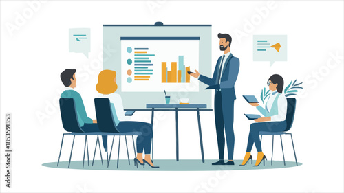 vector Business presentation, training, or seminar