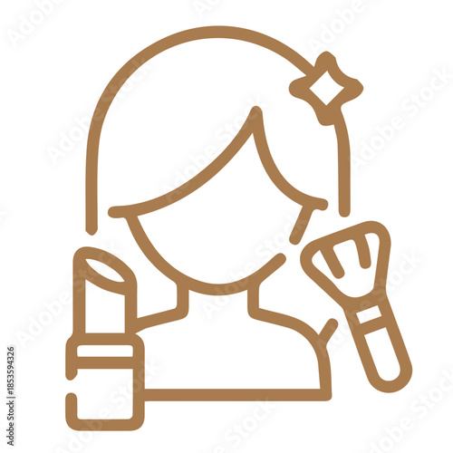 Makeup application icon