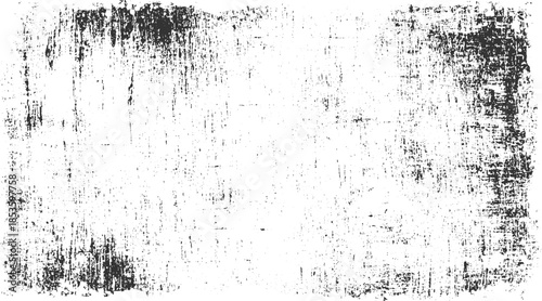 Black and white distressed grunge texture with vertical streaks and speckles