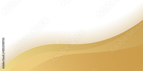 gold wave curve, golden wave corner shape for element, stripes ribbon golden graphic, striped gold,eps.10