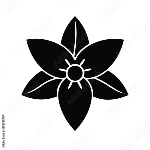 Daffodil Flower Icon Vector Illustration