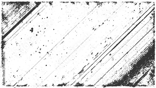 Black and white textured background with diagonal lines and speckles grunge
