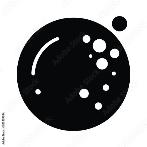Water Bubbles Icon Vector Illustration