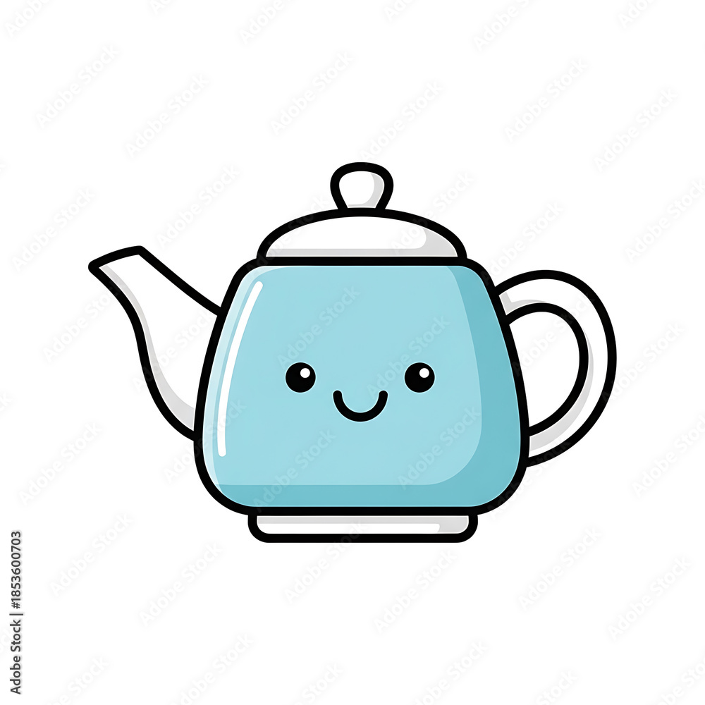 Obraz premium Cute Teapot Vector.