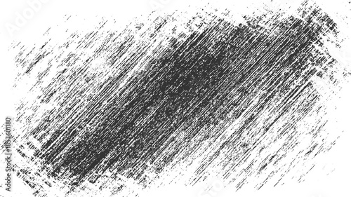 Black diagonal distressed grunge texture on white background scratch rough