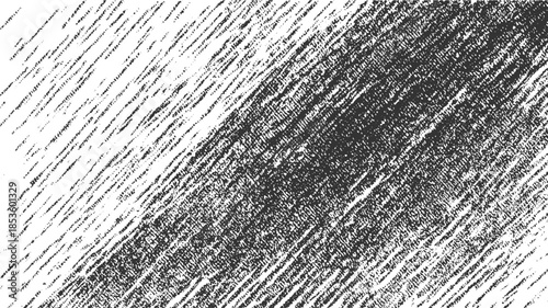 Black and white diagonal textured pattern with rough lines and dots abstract background