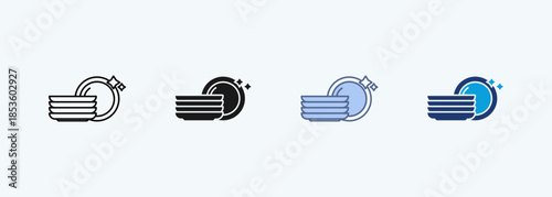 plate multiple style iconcollection