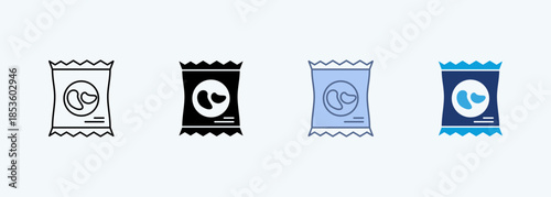 snacks multiple style iconcollection