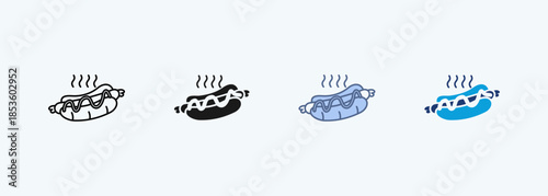 hot dog multiple style iconcollection