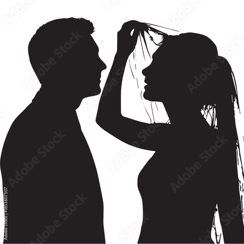 Couple sharing an intimate moment