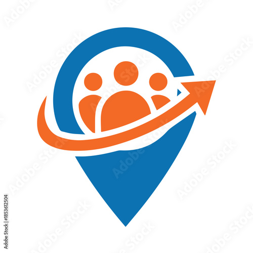 Talent locator logo job finder logo template