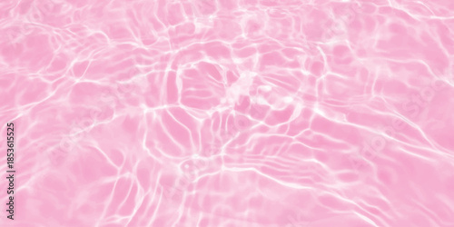 Gentle ripples and flowing reflections on a vibrant pink water surface background