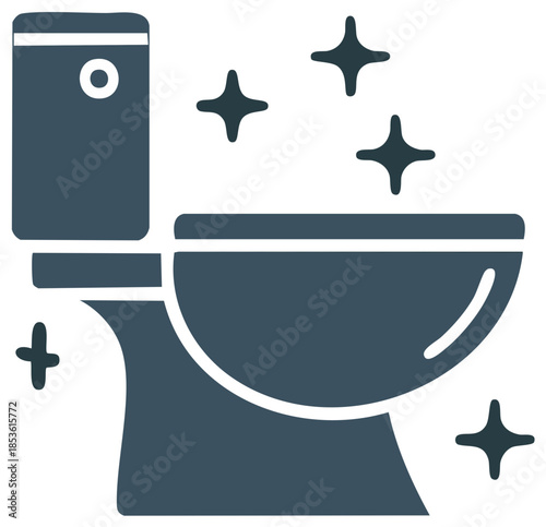 Sparkling clean toilet illustrating hygiene bathroom sanitation and freshness