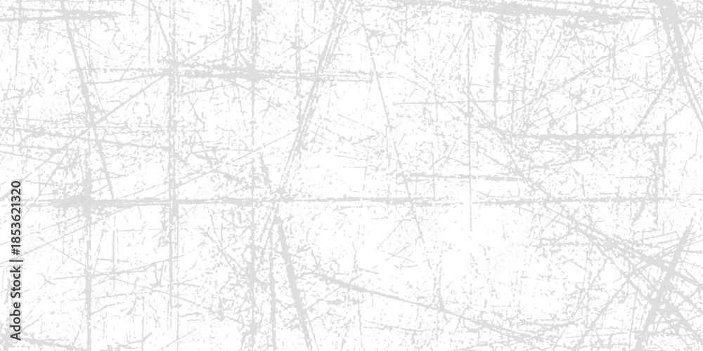Obraz premium Distressed light grey scratch texture on a white background creating a subtle grunge effect